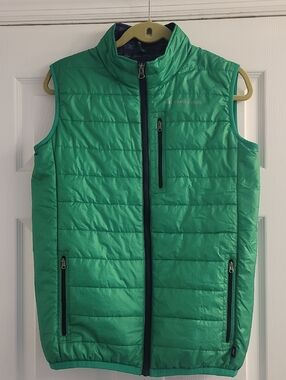 Vineyard Vines Kids Green Quilted Puffer Vest